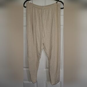 Aerie boyfriend sweatpants cream large